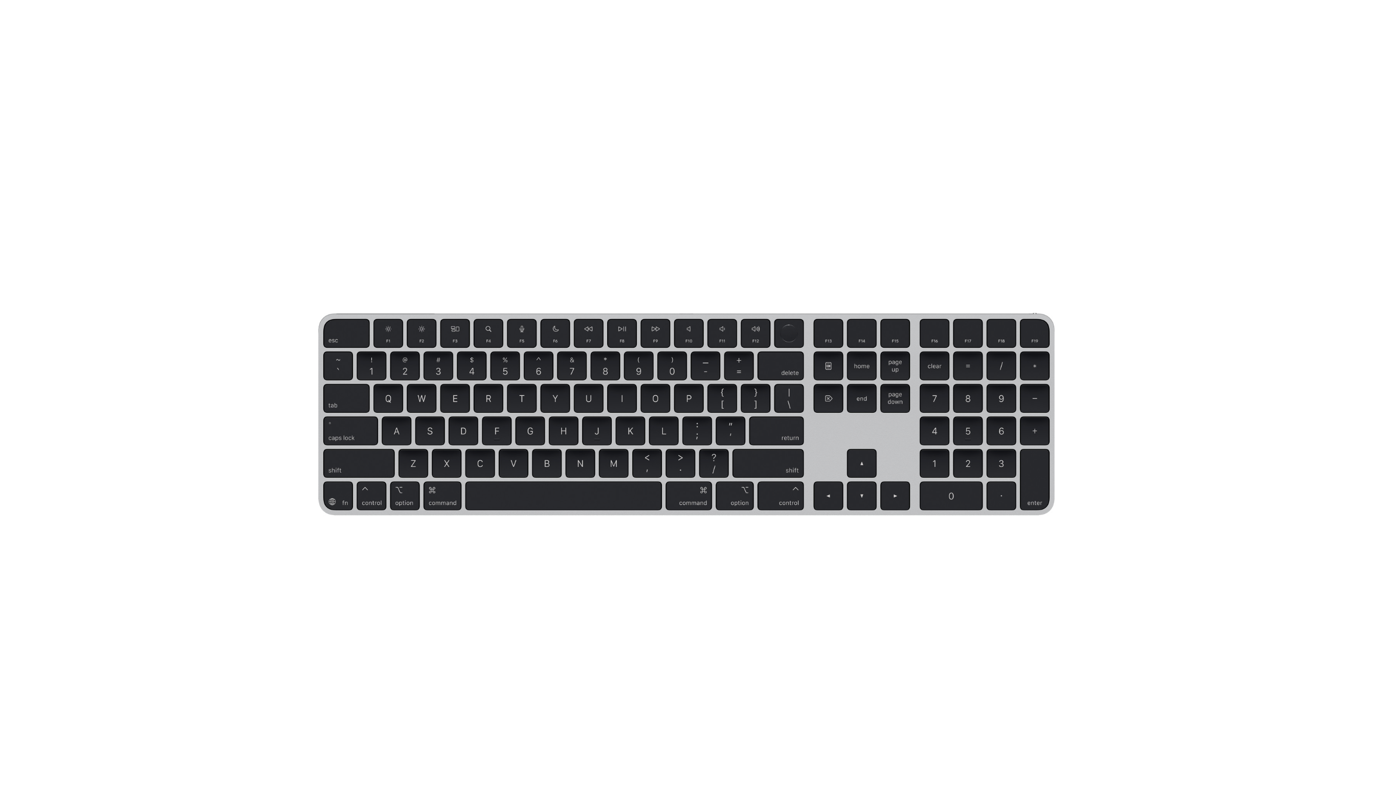 Magic Keyboard with Touch ID and Numeric Keypad for Mac models with Apple silicon (USB‑C) - US English
