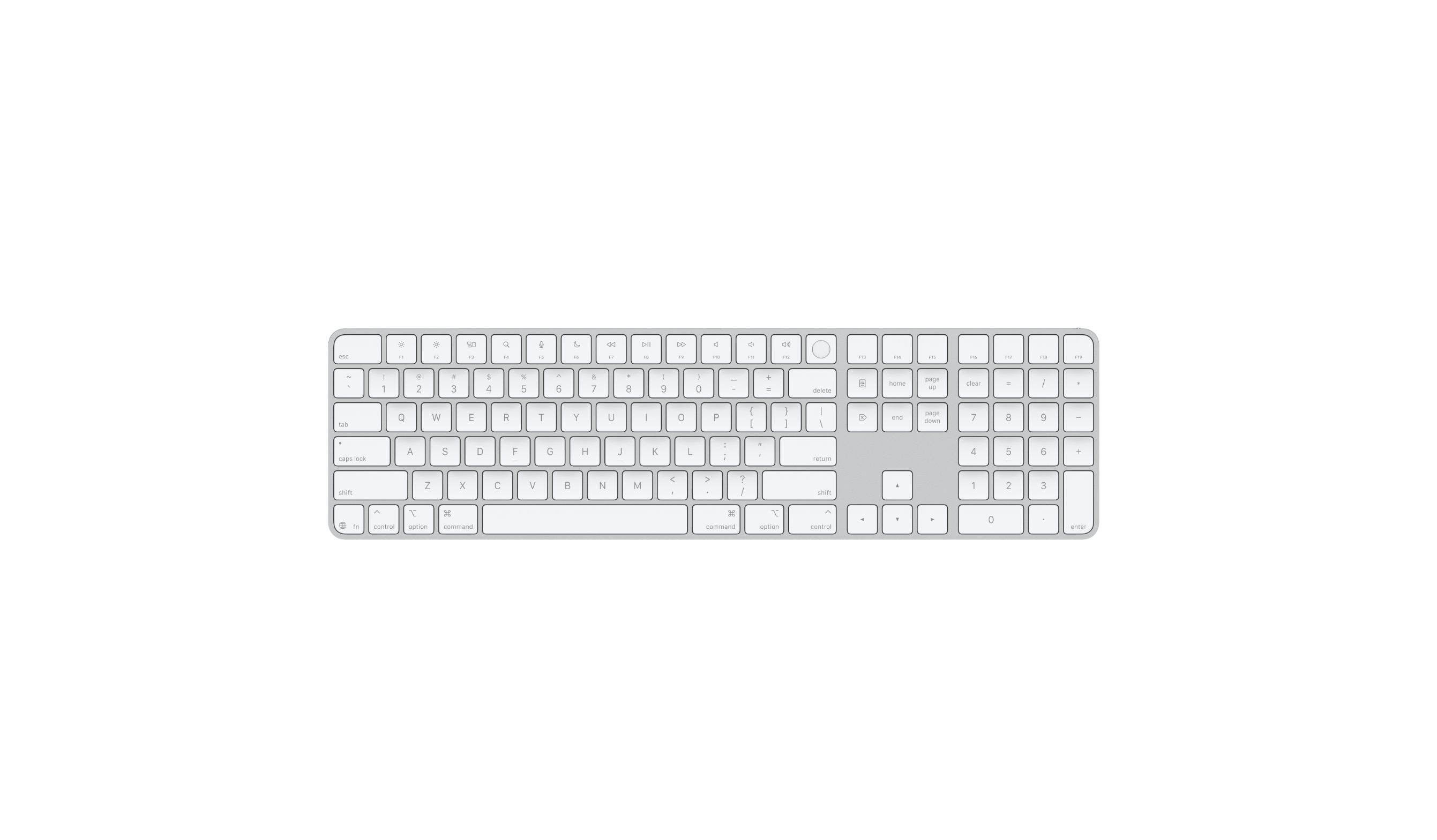 Magic Keyboard with Touch ID and Numeric Keypad for Mac models with Apple silicon (USB‑C) - US English